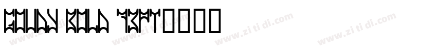 Goudy Bold 73PT字体转换